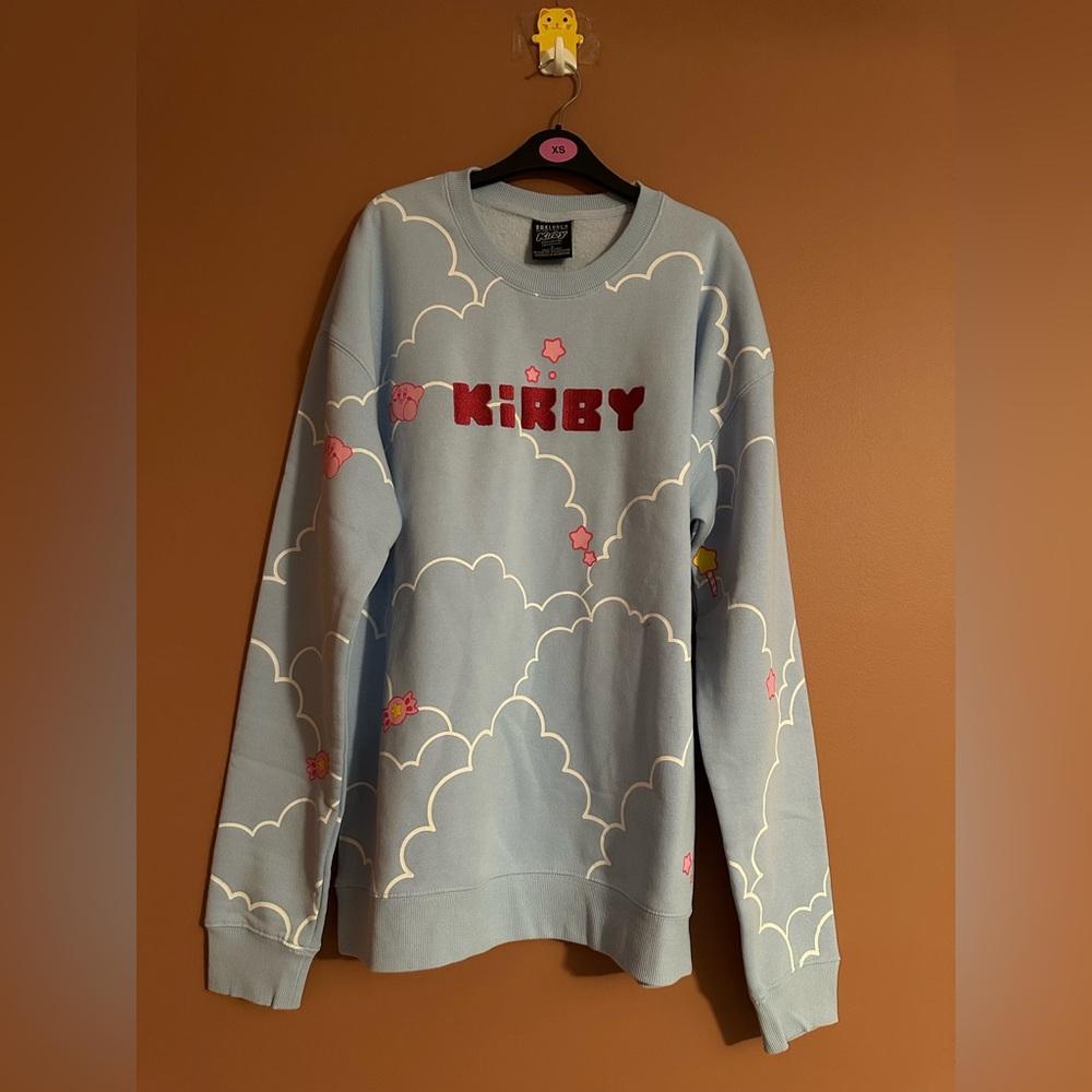 Nintendo Kirby Clouds Allover Print Crewneck - BoxLunch Exclusive